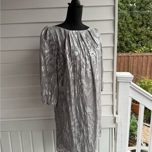 Elegant Silver Short Dress